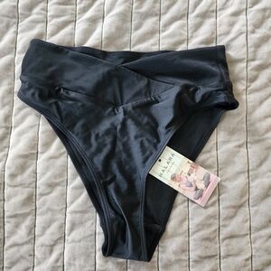 Halara Black bikini bottom Small
